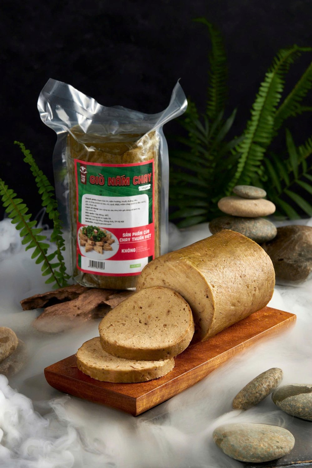 Giò nấm chay 1kg - Chay Thuần Việt